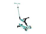GLOBBER GO-UP ACTIVE LIGHTS 360 – 3 in 1 Aufsitzrad, Laufrad und Scooter, 120/80 mm, 3-rädrig, höhenverstellbar, mint
