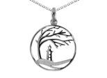 Kette mit Anhänger OSTSEE-SCHMUCK "Ostsee-Schmuck Kette mit Anhänger Windflüchter 23 mm" Gr. 50, silber, Halsketten, Damen, 50cm, Silber 925 (Sterlingsilber), L: 42