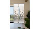 Schiebegardine HOME IN GREEN "ARISTEA", beige (natur), B:60cm H:245cm, Polyester, Gardinen, Schiebegardine, Bambusoptik, SET, recycelt, Digitaldruck