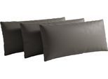 Sofakissen SIT & MORE "Chelsea, 60 cm, Leder", braun (mocca), B:60cm H:30cm, Leder, Polsterauflagen, Sofakissen, zur Auswahl Sets mit 2 oder 3 Stück