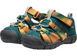 Sandale KEEN "SEACAMP II CNX", Mädchen, Gr. 19, bunt (ombre medite), Synthetik, Schuhe Sandale