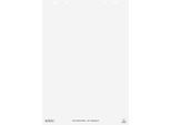 Herlitz Flipchartblock, blanko, 6-fach Lochung, perforiert, B 650 x H 980 mm, Papier, weiß, 5 Stück mit jeweils 20 Blatt