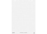 Herlitz Flipchartblock, kariert, 6-fach Lochung, perforiert, B 650 x H 980 mm, Papier, weiß, 5 Stück mit jeweils 20 Blatt