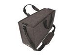 Sigel Laptoptasche Desk Sharing Bag Workspace M/L, für 1 Laptop bis 16″, Kunstfilz, dunkelgrau