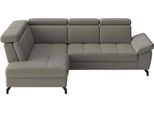 Ecksofa SIT & MORE "Vanity L-Form, B: 254 cm, Leder", delphine, B:254cm H:84cm T:197cm, Sofas, Ecksofa, Inkl.Sitz-,Kopf-und Armteilverstellung