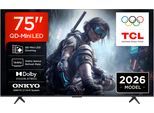 TCL LED-Fernseher "75T8D", Energieeffizienz: E, schwarz, 75 ″, Fernseher, LED-Fernseher