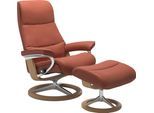 Relaxsessel STRESSLESS "View", rot (henna paloma), B:78cm H:108cm T:78cm, Leder BATICK: BATICK ist ein leicht korrigiertes, durchgefärbtes und genarbtes Möbelleder, bei dem die meisten Unebenheiten und Spuren in der Regel entfernt wurden.;Leder PALOMA: PALOMA ist ein durchgefärbtes Semianilin-Möbelleder mit natürlicher Narbung.;ROHLEDER Stoff Q2 FARON: Ein fester zuverlässiger Bouclé mit einem str
