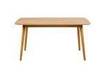 Mid.you Esstisch, Eiche, Holz, Eiche, furniert, rechteckig, rund, 150x75x80 cm, Esszimmer, Tische, Esstische