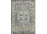 Novel Outdoorteppich Salsa Outdoor, Blau, Grau, Textil, orientalisch, rechteckig, 200x290 cm, ISO 9001, Bsci, Oeko-Tex® Standard 100, für Fußbodenheizung geeignet, in verschiedenen Größen erhältlich, pflegeleicht, leicht zusammenrollbar, Teppiche & Böden, Teppiche, Outdoorteppiche