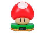 PALADONE Wecker "Super Mario Pilz Mushroom digital Wecker", bunt (rot), Wecker, Wecker