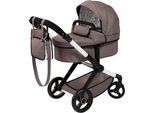 Kombi-Puppenwagen BAYER "Xeo, braun", braun, Puppenwagen, KinderB:37cm H:73cm T:68cm, Kunststoff, Metall, Stoff, Kombi-Puppenwagen, B:37cm H:73cm T:68cm