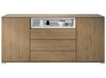 SIDEBOARD Skadu Weiß Hochglanz