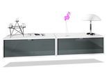 LOWBOARD Lana Fronten in Grau Hochglanz