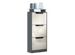 SCHUHSCHRANK Space Creme Hochglanz