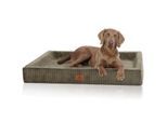 Knuffelwuff orthopädisches Hundebett aus Cord mit Handwebcharakter Santiago