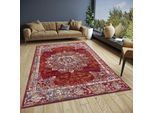 Teppich HANSE HOME "Maderno", rot, B:200cm H:8mm L:280cm, Jute, Polyester, Polypropylen (PP), Teppiche, Teppich, Läufer, Orientalisch, Kurzflor, Wohnzimmer, Schlafzimmer, Esszimmer