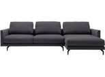 Ecksofa "CR.414, Designecksofa, Polsterecke, Breite 300cm, L-Form", schwarz (anthrazitgrau, schwarzgrau), B:300cm H:91cm T:172cm, CREATION BY ROLF BENZ, Sofas, Ecksofa, wahlweise aus feinstem Rindsleder oder hochwertigem Chenille
