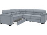 Ecksofa SIT & MORE "Montego L-Form, B: 255 cm", grau (hellgrau), B:255cm H:88cm T:225cm, Luxus-Microfaser (90% Polyester, 10% Polyamid);Struktur (100% Polyester);Luxus-Microfaser ALTARA NUBUCK (100% Polyester), Sofas, Ecksofa, wahlweise mit Bettfunktion und Schubkasten
