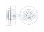 DELPHI Bremsscheibe bg3836 290mm 12mm für Citroën Peugeot