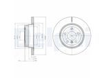 DELPHI Bremsscheibe bg4168 320mm 20mm für BMW
