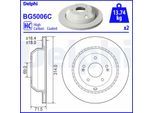 DELPHI Bremsscheibe bg5006c 314mm 18mm für KIA