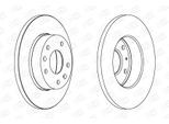 CHAMPION Bremsscheibe 562153ch 262mm 14mm für LAND ROVER