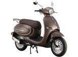 Motorroller ALPHA MOTORS "Cappucino", braun (mattbraun, braun), Motorroller, 45 km/h, B:71cm H:116cm L:192cm