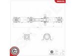 ESEN SKV Antriebswelle 76skv120 Hinterachse für Audi VW