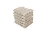 Gästehandtuch TOM TAILOR "Gästetuch Color Bath Guest Towel 6er Pack" Gr. S, beige (sand), B:30cm, Obermaterial: 100% Baumwolle CO., Handtücher
