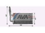 AVA QUALITY COOLING Wärmetauscher, Innenraumheizung fd6661 für Ford
