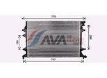 AVA QUALITY COOLING Niedertemperaturkühler, Ladeluftkühler vn2415 für VW