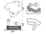 MAHLE Ölkühler, Motoröl clc419000s für Opel LANCIA Vaughall