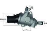 MAHLE Thermostat, Kühlmittel ti16788 für Fiat