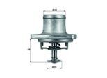 MAHLE Thermostat, Kühlmittel ti4880d für Mercedes