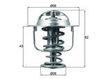 MAHLE Thermostat, Kühlmittel tx19771d für Opel GM NISSAN RENAULT TRUCKS