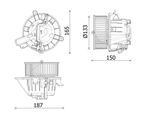 MAHLE Innenraumgebläse ab325000p für VW