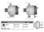 DENSO Generator dan1041 für Ford Volvo