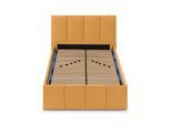 POLSTERBETT Dalas Gold 120 x 200 x 40 cm Stauraum Mit hochwertiger Matratze H2 (bis 100 kg) und Lattenrost