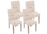 ESSZIMMERSTUHL SCHRIFT Beige, Schwarz 4er-Set