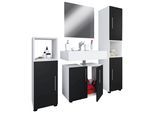 Badezimmer Flandu II Weiß/Schwarz