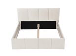 POLSTERBETT Dalas Beige 180 x 200 x 40 cm Stauraum Ohne Matratze und Lattenrost