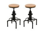 BARHOCKER Hellbraun 2er-Set