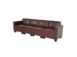 4-SITZER SOFA Rotbraun