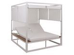 LOUNGE-GARTENLIEGE M63B Weiß, Cremeweiß
