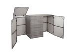 3ER-MÜLLTONNENVERKLEIDUNG Grau