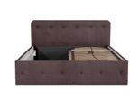 POLSTERBETT Luxi Braun 180 x 200 x 40 cm Stauraum ohne hydraulische Funktion Ohne Matratze und Lattenrost