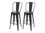 BARHOCKER H10C Schwarz, Braun 2er-Set