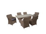 POLY-RATTAN GARNITUR Beige