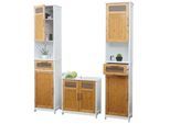BADEZIMMERSET Braun 3-tlg.-Set