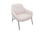 LOUNGE-SESSEL Cremeweiß